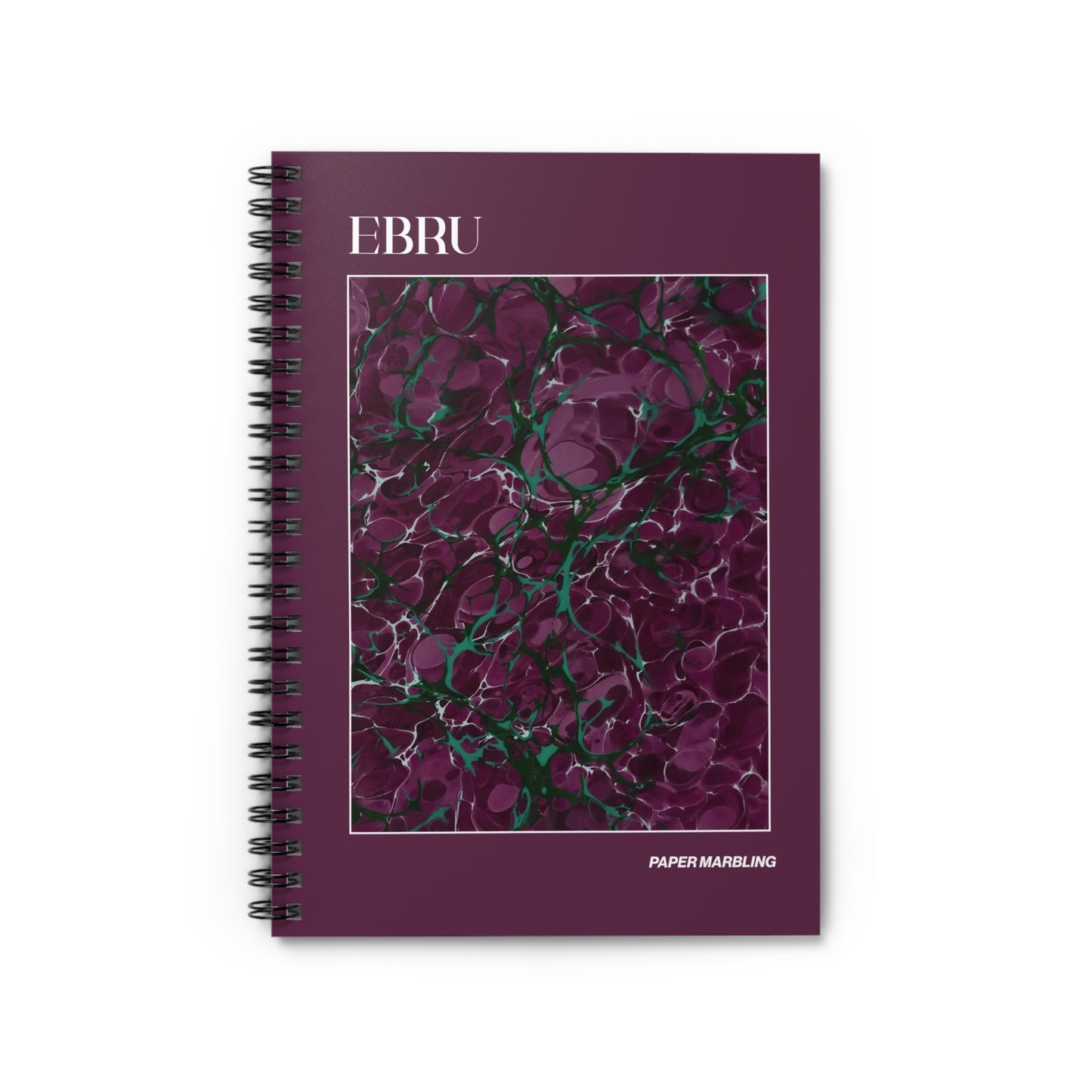 TD Ebru Plum Jade Edition - Spiral Notebook