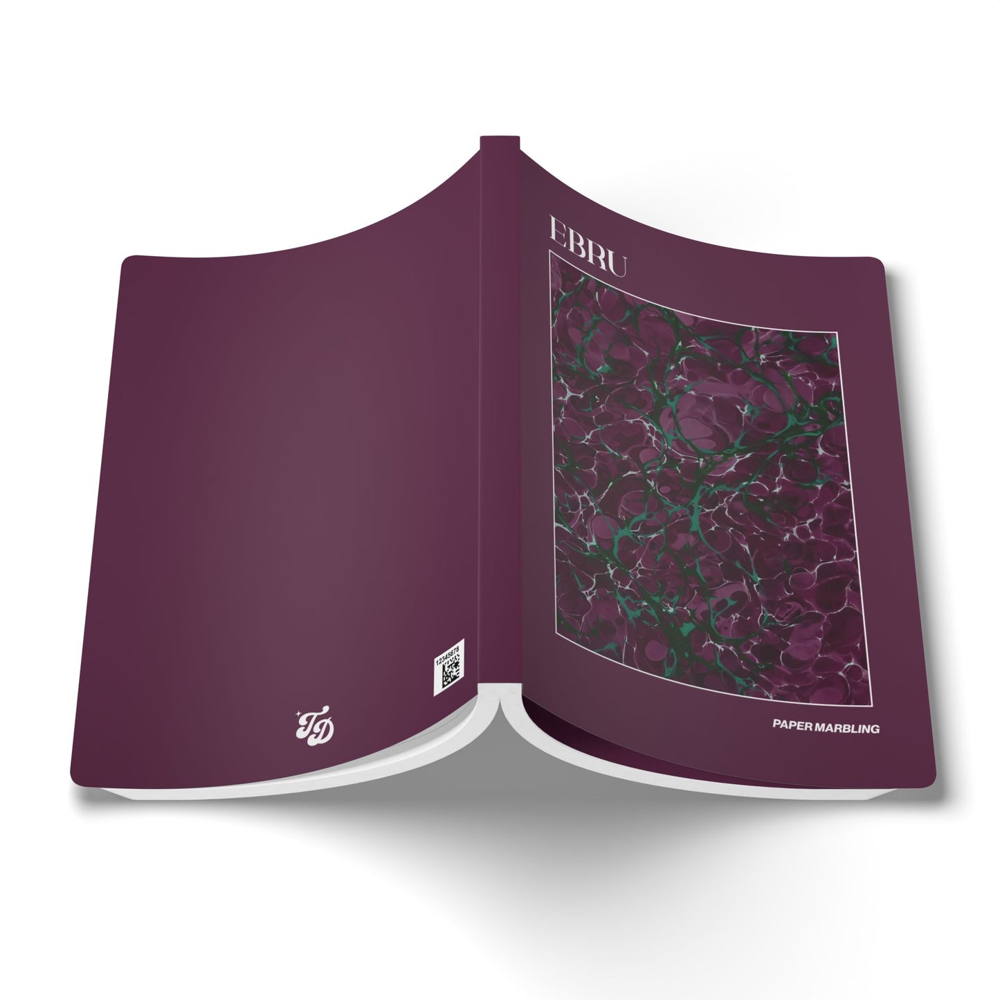 TD Ebru Plum Jade Edition - Softcover Journal