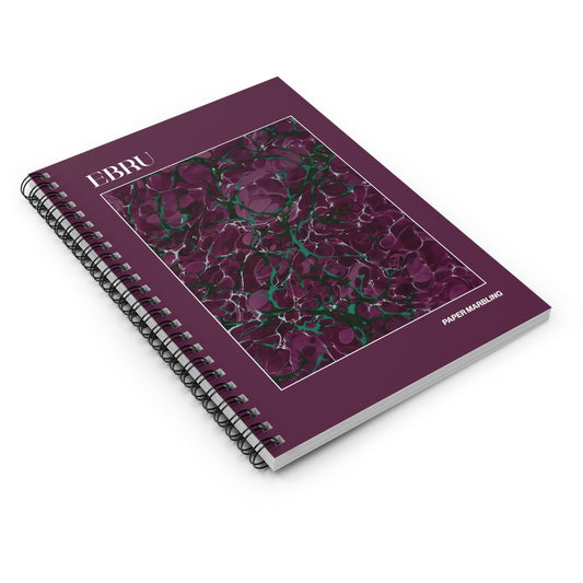 TD Ebru Plum Jade Edition - Spiral Notebook