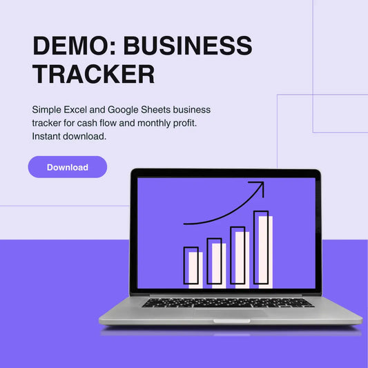 Free Demo - Business Tracker (Excel file + Google Sheets