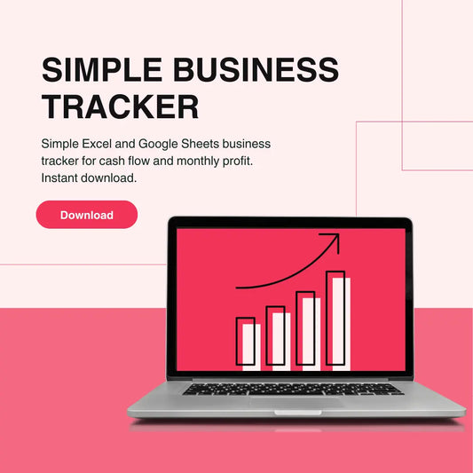 Simple Business Tracker (Excel & Google Sheets) — Income, Expenses, Profit & Charts (Instant Download)